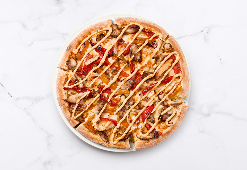 Pizza BBQ Chicken Kebab